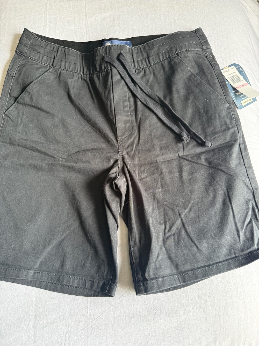 Democracy women’s Dark Grey ab leisure, high-rise Drawstring Shorts NWT SZ 10